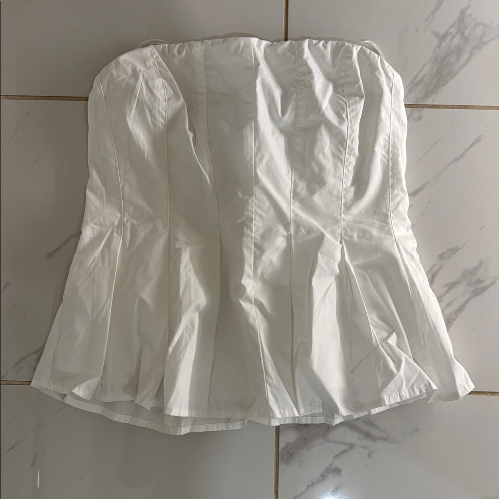 Dynamite White Strapless Top